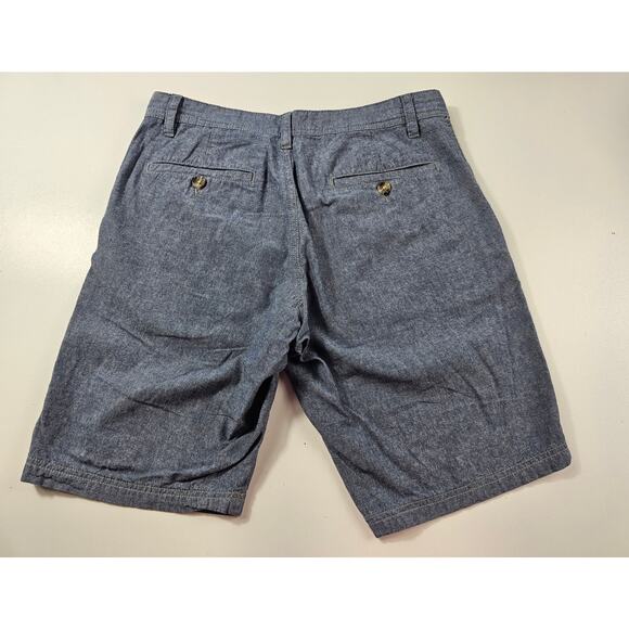 Wallin bros brothers size 30 chambray light cotton  casual chino shorts EUC ^* - Picture 2 of 6